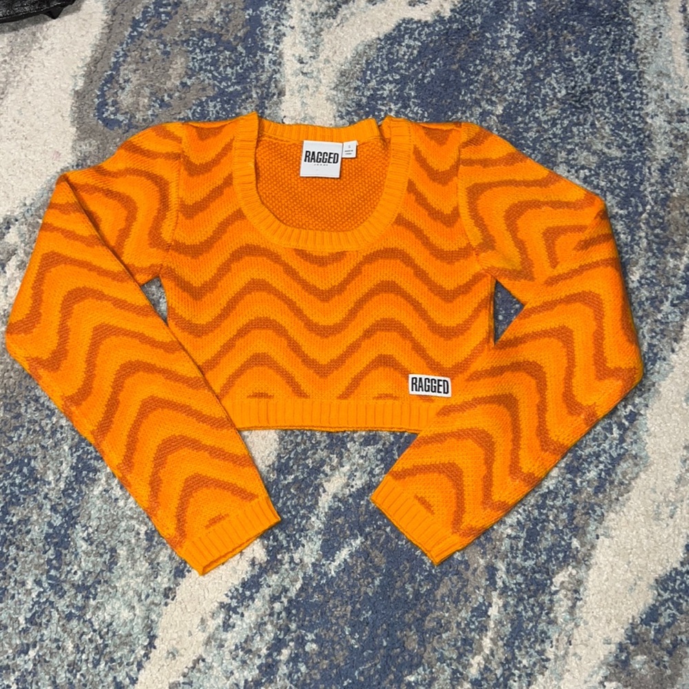 ragged priest orange sweater